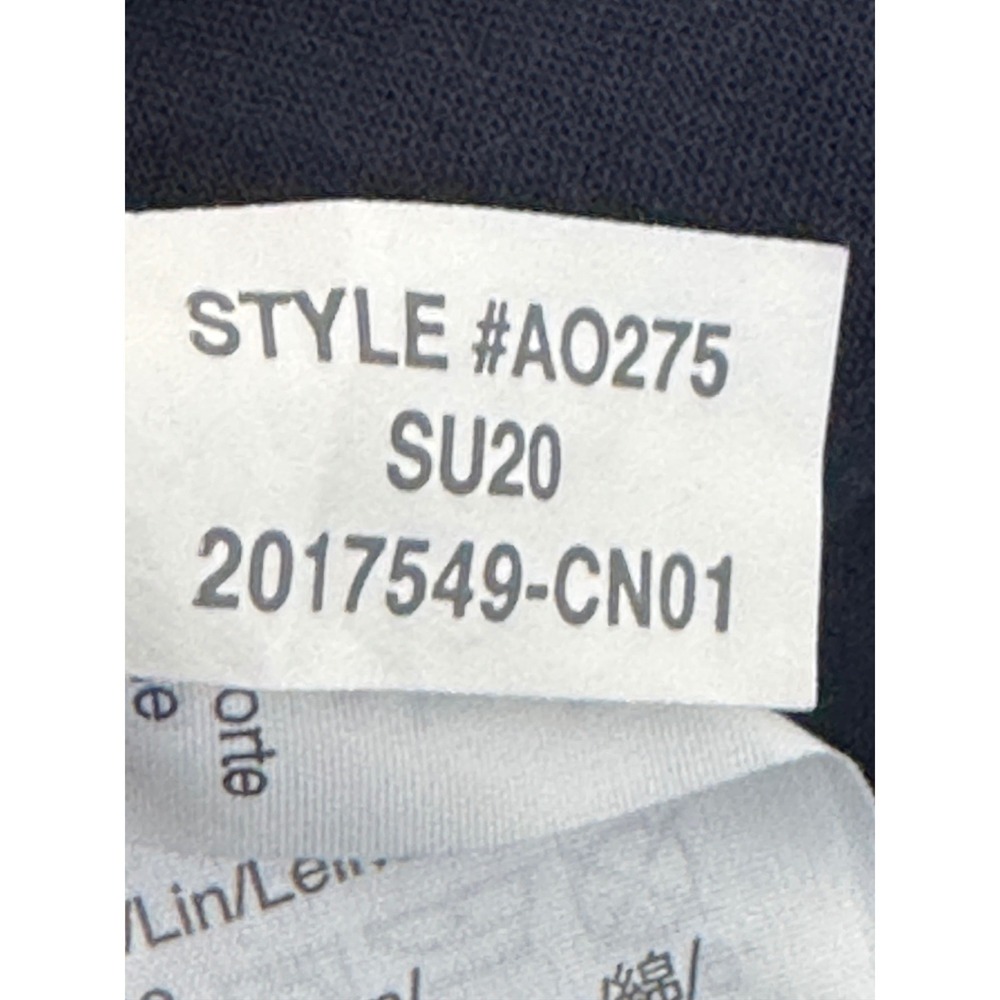 Madewell Embroidered Linen-Blend Raglan Ruffle Mini Dress Navy AO275 Medium Boho - Picture 10 of 10